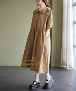 マキシ | 【大人風ロングワンピ】ワンピース レディース 夏 シンプル 無地 大人 通勤着 ロングワンピース ゆったり 20代30代40代 2022 お出かけ 着痩せ カジュアル 上品