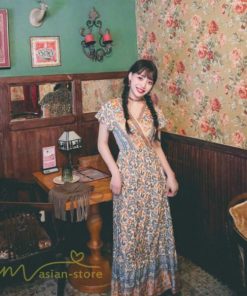 マキシ | 夏ワンピース ロングワンピース フレアワンピース 半袖 サマーワンピース 着痩せ レトロ 民族風 30代40代 旅行着 可愛い ゆったり ワンピース 20代 ビーチ