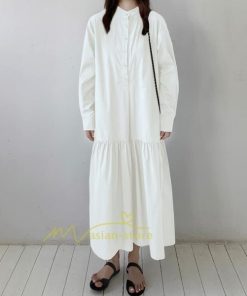 マキシ | シャツワンピース ワンピース 秋 春 レディース ロングワンピース 長袖 ロング丈 マキシ丈 体型カバー 無地 ゆったり 着痩せ 30代 40代 カジュアル 50代 夏物