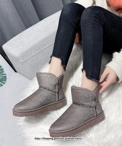 ブーツ | ムートンレディース 靴 スノーシューズ ショートもこもこ ボア シューズ 秋冬 あったか 歩きやすい 防寒 2022新作 シューズ