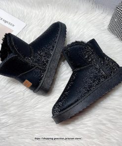 ブーツ | ムートンレディース 靴 スノーシューズ ショートもこもこ ボア シューズ 秋冬 あったか 歩きやすい 防寒 2022新作 シューズ