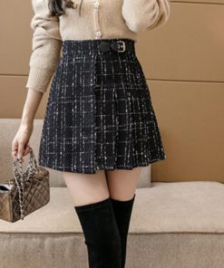 ミニスカート | ツイード風ミニスカートインナーパンツ付き