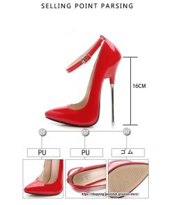 パンプス | ハイヒールピンヒール ポインテッドトゥ ストラップ レディースシューズ 靴 大きいサイズ 28cm 滑り止めソール 大人 パーティー セクシー