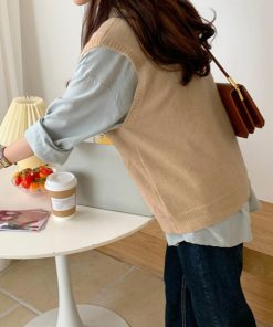 ニット・セーター | Vネック ニットベスト レディース春秋冬