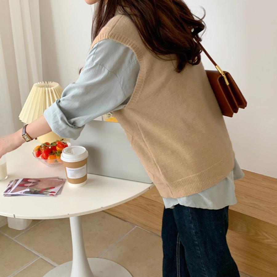 ニット・セーター | Vネック ニットベスト レディース春秋冬