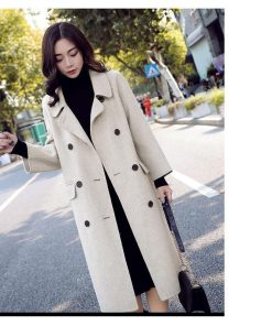 チェスターコート | アウター コート フロントボタン 九分丈袖 スリム型 ポケット キルティング裏地 暖かい 秋冬 膝丈 ミモレ丈 ツイード 大人 30代 無地