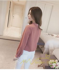 在庫ある | 長袖ブラウス レディース 秋物 シャツレディース ブラウスシャツ オフィス シフォンブラウス 30代40代50代 リボン OL 白ブラウス トップス フリル 4色