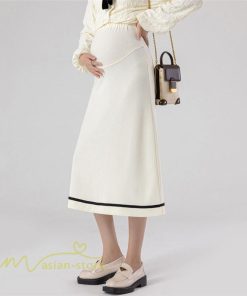 スカート | マタニティ春 夏 レディースマタニティ おしゃれ ゆったり カジュアル Aライン 産前 妊娠 妊婦 通勤 妊婦服 ママ エレガント ウエスト調整