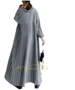 マキシ | ワンピース レディース ワンピ おしゃれ きれいめ 40代 50代 ロング丈 着痩せ 長袖 ゆったり 体型カバー カジュアル 20代30代 送料無料 カーディガン チェック柄