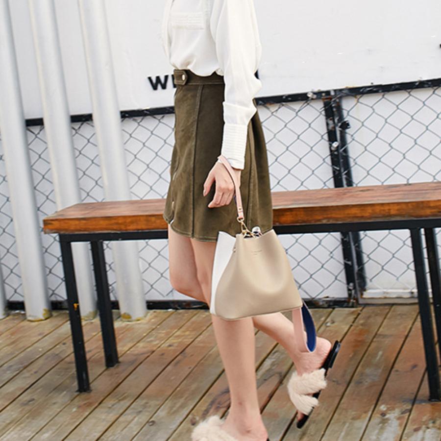 ショルダーバッグ | バケツバッグ レディース バイカラー