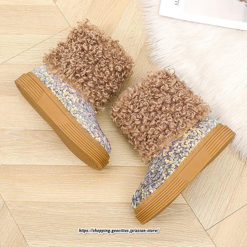 ブーツ | ムートンフェイクムートン ショートもこもこ ボア 定番 シューズ 靴 秋靴 レディース 可愛い 痛くない 歩きやすい 秋 あったか 冬