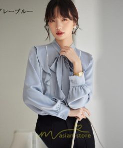シャツ・ブラウス | ブラウス シャツ レディース 40代 上品 ブラウス きれいめ 通勤 OL ビジネス ゆったり リボン 蝶結び 20代30代40代50代 キレイめ 秋服 オフィス