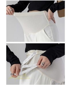 パンツ レギンス | マタニティパンツ ワイドパンツ 無地 妊婦服 おしゃれ ゆったり マタニティウェア パンツ 着痩せ 無地 サマーパンツ お出かけ 日常 ウエスト調整 裾口スリット