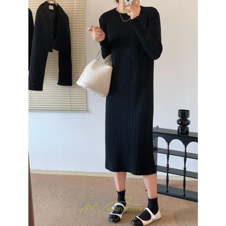 ニットワンピース | レディース 冬 きれいめ ニットフレア ロング おしゃれ 秋冬 送料無料 20代30代40代50代 可愛い おしゃれ 同窓会 通勤 女子会 デート