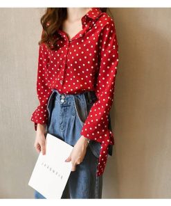 在庫ある | 短納期シフォンブラウスレディース ドットシャツ ビジネスブラウストップス オフィスフォーマルシャツブラウス 薄手 春夏衣装 通学通勤 着痩せ リボン OL