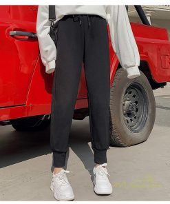 チノ・テーパード・ジョガー・スキニーパン | ジョガーパンツ ロング丈 レディース サルエル カジュアル 無地 ファッション 薄手 ウエストリボン 長ズボン 春秋コーデ スポーツウェア 運動着 スウェット