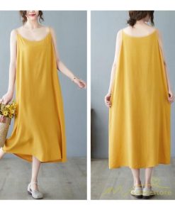 マキシ | キャミワンピ レディース 透け防止 インナーワンピース ミモレ丈 キャミソールワンピース 8色 綿 大きめ 40代50代 無地 ゆったり 20代30代 フェミニン