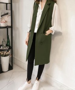 ベスト | ロングジレ レディース ロングベスト韓国