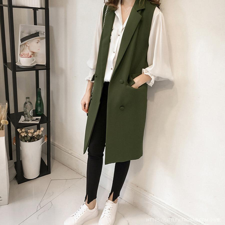 ベスト | ロングジレ レディース ロングベスト韓国