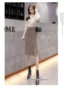 スカート | レディース 40代 50代 60代 ファッション おしゃれ 女性 上品 スリット ラシャ あったか 30代 40代 レディース 50代 60代 秋 着痩せ 冬