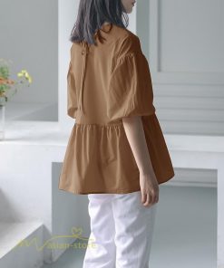 tシャツ・カットソー | Tシャツ レディース トップス サマー 半袖 無地 ゆったり ゆったり 可愛い フェイク 春物 夏服 カットソー 20代30代40代 ブラウス 薄手 体型カバー シンプル