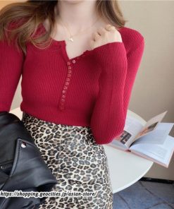 ニット・セーター | カットソー ニット レディース リブニット 長袖 秋冬 春 トップス スリム ストレッチ インナー 無地 着痩せ 長袖ニット 長袖カットソー プルオーバー 通学通勤