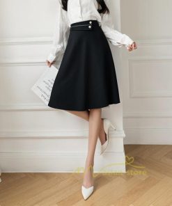 スカート | ロング丈 レデース 秋 冬  Aラインハイウエスト 体型カバー お洒落 通勤 OL 上品 20代 30代 40代 秋服 ビジネス 2021作 カジュアル 着痩せ