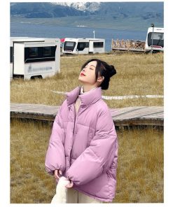 ダウンジャケット コート | ダウンコート 中綿コート レディース 無地 スタンドカラー ショート丈 ダウン コート ダウンジャケット 暖かい 中綿ジャケット カジュアル 秋冬 コーデ 可愛い