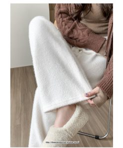 チノ・テーパード・ジョガー・スキニーパン | ワイドパンツ レディース 冬 秋 ニット きれいめ ボトムス ウエストゴム  ゆったり 体型カバー 着痩せ カジュアル 送料無料 10代20代30代40代50代