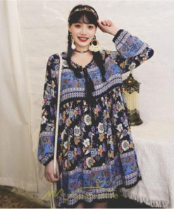 ミニ丈 | ワンピース レディース ワンピース長袖 夏秋ワンピ きれいめ 大人 森ガール 膝上 リゾート 花柄 おしゃれ デート 通勤 可愛い お呼ばれ シフォン