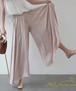 ワイドパンツ | ガウチョパンツ レディース ボトムス パンツ スカンツ スカーチョ ウエストゴム 30代 40代 50代 フレアパンツ 落ち感 ガウチョ ヨガパンツ