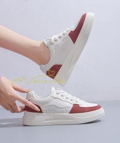 スニーカー | スニーカー　レディース レディースシューズ ローカット 靴 フラットシューズ ぺたんこ ウォーキングシューズ Pu革 歩きやすい 厚底スニーカー 厚底靴 美脚