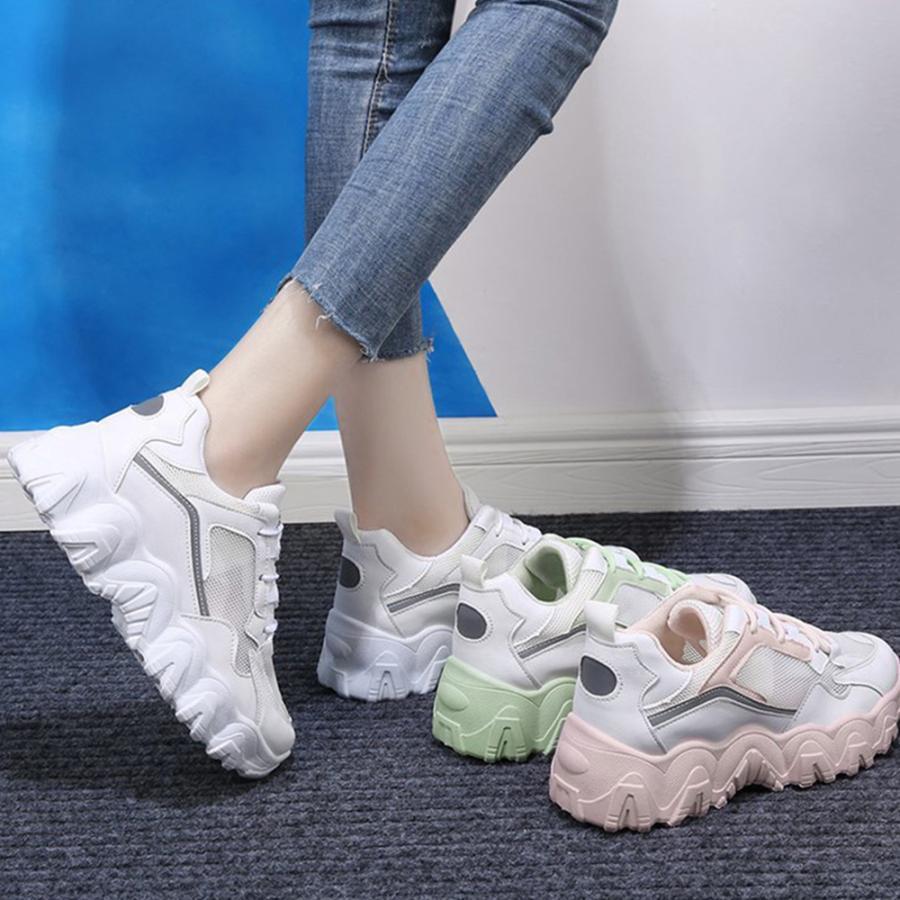 ムートンブーツ | メッシュ スポーツ 蒸れない シューズ スニーカー カジュアル ローカット ダッドスニーカー 厚底靴 レディース スニーカー