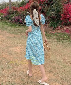 マキシ | ワンピース レディース 花柄ワンピース キレイめ 夏 半袖 ワンピ 花柄 ロング丈ワンピ オシャレ 着痩せ 通勤 エレガント スリット カジュアル 20代30代40代 上品