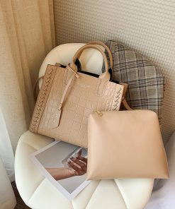 トートバッグ | レディース クロコ型押し 鞄