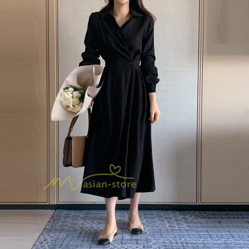 マキシ | 【大人風ロングワンピ】ワンピース レディース 夏 シンプル 無地 大人 マキシ丈 通勤着 20代30代40代50代 韓国ファッション エレガント 上品 ロングワンピース