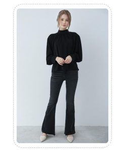 シャツ・ブラウス | ブラウス バルーンスリーブ バルーン袖 とろみ クラシカル レディース 長袖 ファッション カジュアル エレガント 細身 優雅 エレガント 上品 通勤 オシャレ OL