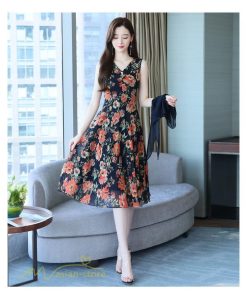 ミディアム | ワンピース レディース 花柄 着痩せ きれいめ おしゃれ 夏 サマーワンピース 膝丈 大きいサイズ 通勤 肩マント ミディアムワンピース お出かけ 気質 二点セット