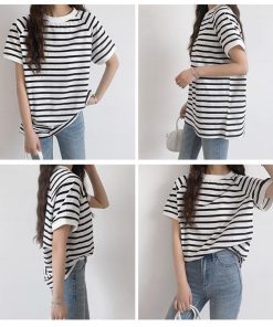 ｔシャツ・カットソー | カットソー チュニック レディース トップス 体型カバー シンプル Tシャツ きれいめ ストライプ柄 半袖 夏物 カジュアル 20代30代40代50代 ゆったり 通勤通学