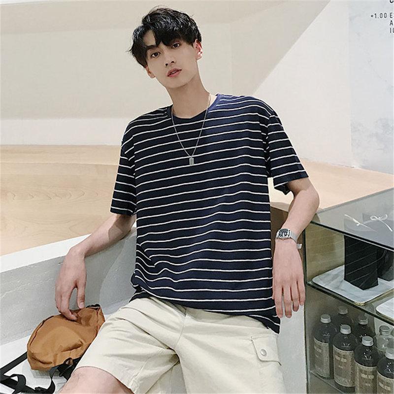 Tシャツ | カットソー メンズ 半袖 ボーダー メンズトップス 新作 夏服 サマークルーネック カジュアル 大きいサイズ 20代 40代 シンプル 30代