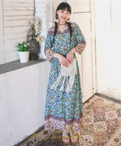 マキシ | ワンピース 大人 上品 きれいめ 長袖 大人可愛い 長袖 カシュクール Vネック ロング丈 マキシ丈 夏 秋 発表会 スリット Aライン お呼ばれ エレガント お嬢様