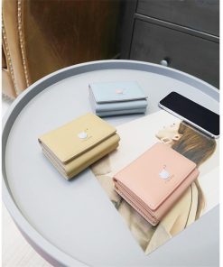 さいふ　バッグ | 三つ折り財布 レディース 財布 小銭 カード入れ ポーチ サイフ ウォレット 可愛い財布 女性用ミニ財布 合皮レザー ピンク イエロー 軽量 使いやすい