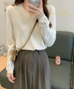 ｔシャツ・カットソー | 長袖Tシャツ インナー レディース インナーウェア 長袖 Tシャツ スリムインナー カットソー 2021 インナーTシャツ アンダーウェア 無地 Vネック