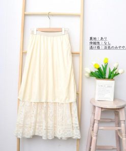 ロングスカート | 総レーススカート レディース ボトムス