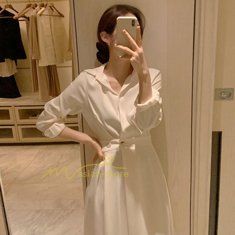 マキシ | 【大人風ロングワンピ】ワンピース レディース 夏 シンプル 無地 大人 マキシ丈 通勤着 20代30代40代50代 韓国ファッション エレガント 上品 ロングワンピース