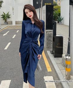 タイト | ワンピースタイトワンピース長袖 上品 セクシー高級感 ワンピース タイトワンピース シャツワンピース スリム 美ライン お呼ばれ エレガント シルエット