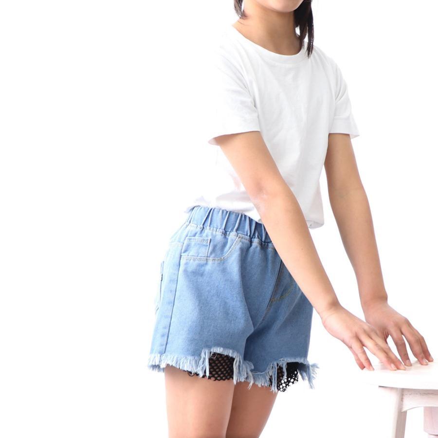 (子供)その他 | キッズ ダメージ デニムショートパンツ