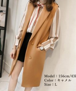 ベスト | ロングジレ レディース ロングベスト韓国