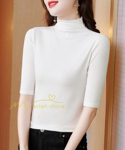 tシャツ・カットソー | トップス カットソー インナー Tシャツ レディース 五分袖 春 カジュアル おしゃれ 女性用 シンプル 着痩せ 20代30代40代50代 ホワイト ブラック 夏物 無地