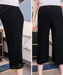 パンツ レギンス | マタニティパンツ 7分丈 レディース マタニティウェア 妊婦服 ウエスト調整 着痩せ 上品 カジュアル 大きいサイズ 産前 夏服 リブ お出かけ 薄手 きれいめ